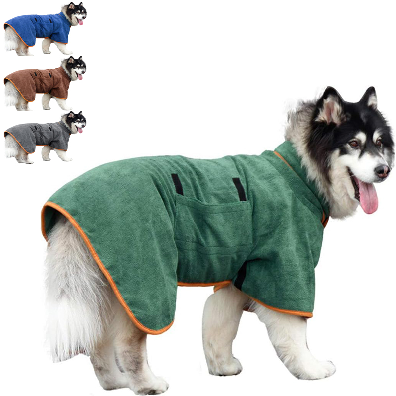 Dog Bathrobe Towel Pet Drying  - Beach Towel Large review and price