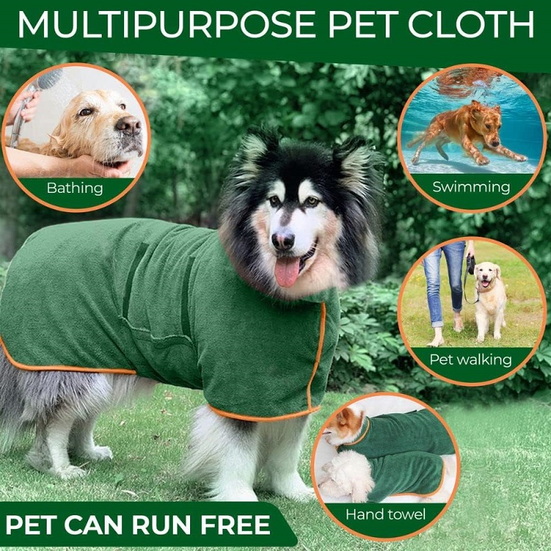 Dog Bathrobe Towel Pet Drying  - Beach Towel Large review and price