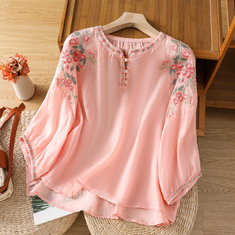 Chinese Style Women's Clothing - Linen Shirt Breathable review and price