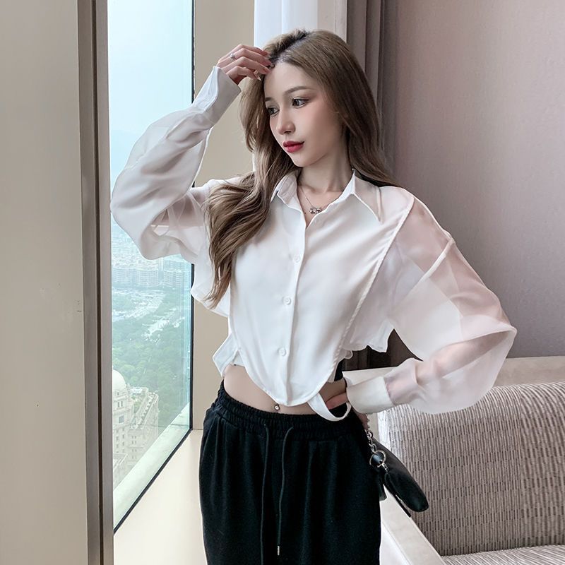 Shirts Women Retro Chic Patchw - Linen Shirt Breathable review and price