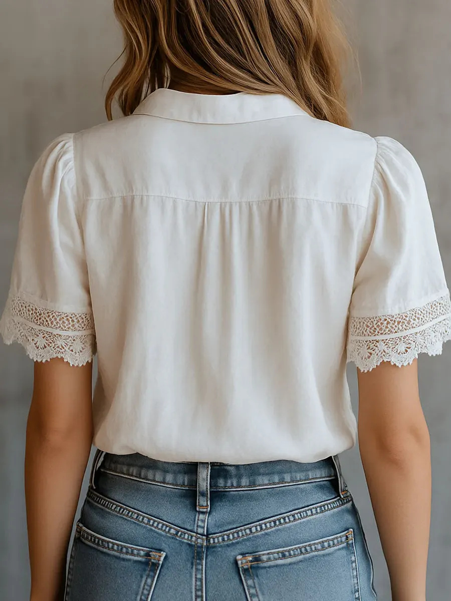 Elegant Women's Shirts Casual  - Linen Shirt Breathable review and price