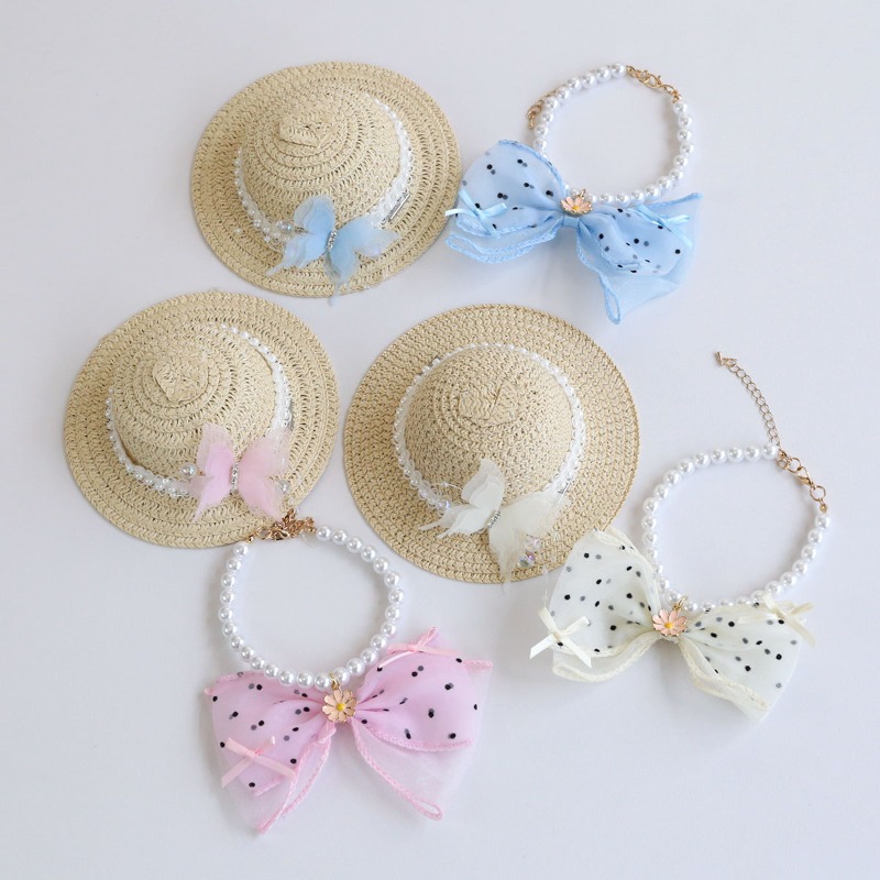Cute Summer Pet Straw Bucket H - Bucket Hat Straw review and price