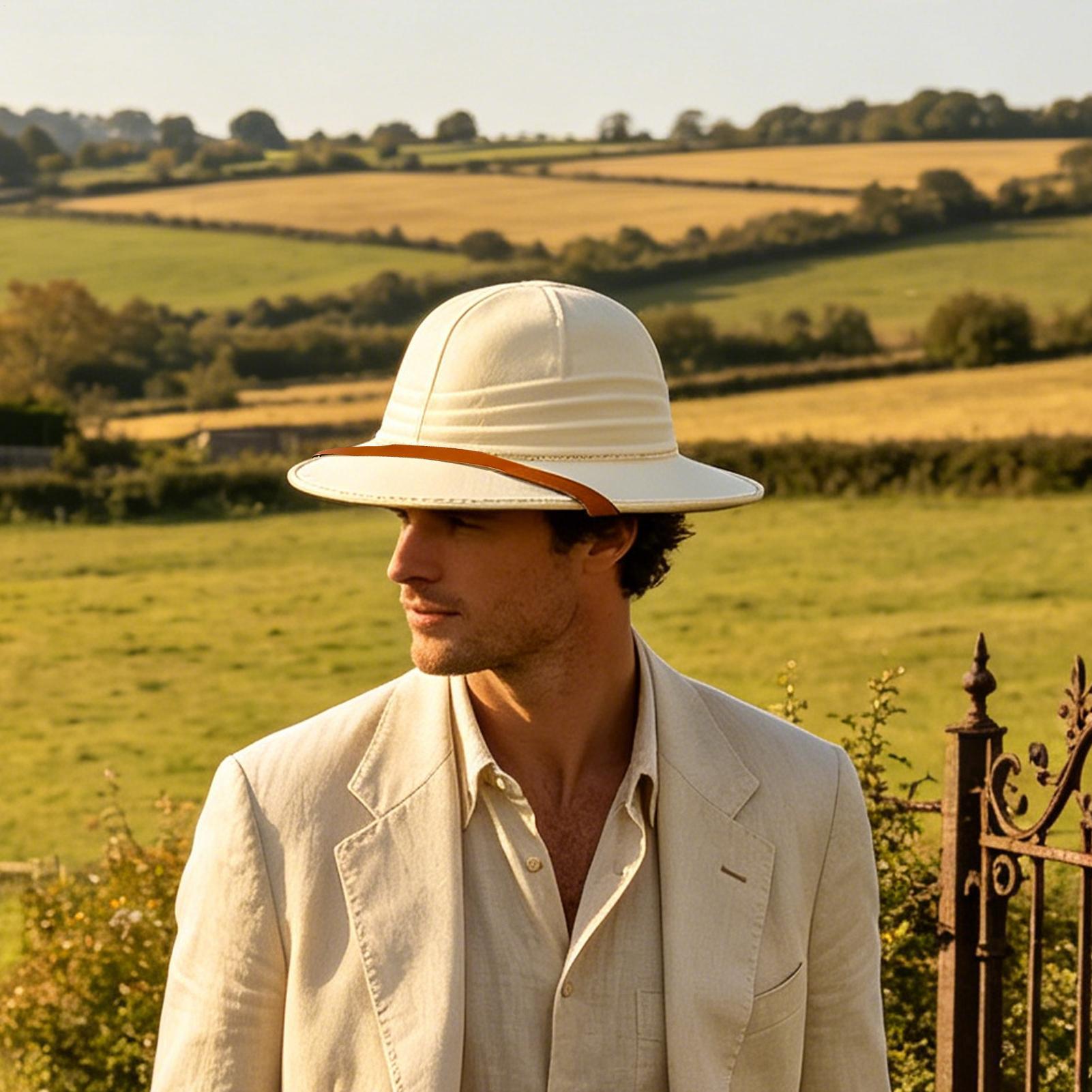 1pc Fashion Women Men British  - Bucket Hat Straw review and price