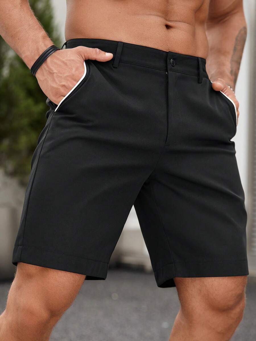Men's Contrast Trim Chino Shor - Shorts Chino Slim review and price